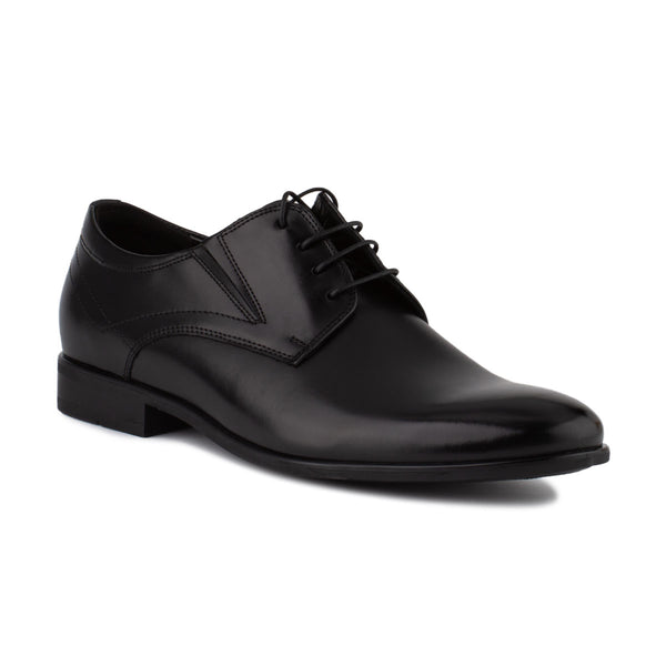 Kožená čierna elegantná pánska obuv Sebastiano