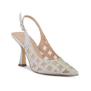 Strieborné (plata/silver) sandále Menbur. 