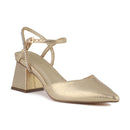 Zlaté spoločenské sandále Menbur.