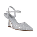 Strieborné sandále Menbur.