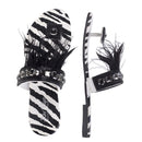 Damen-Flip-Flops Star Flips Zebra