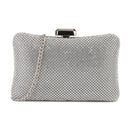 strieborná spoločenská kabelka