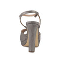 Sivé (tabaco/taupe) sandále Menbur. 