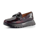 Bordové mokasíny Wonders.