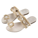 Women's Star Flips beige