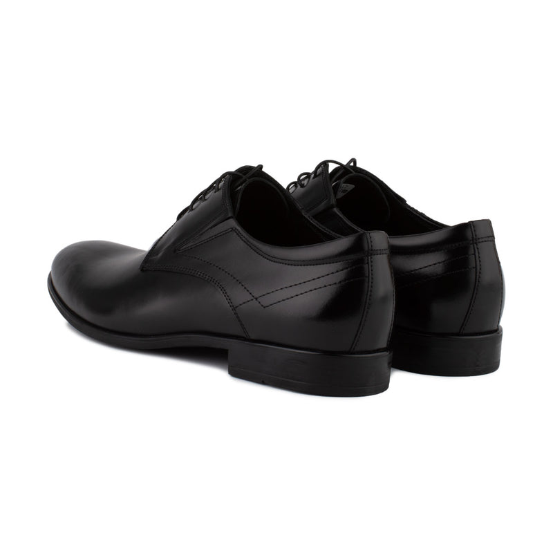 Kožená čierna elegantná pánska obuv Sebastiano