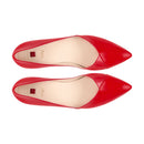 Dámske červené lakové spoločenské baleríny Hogl. 