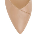 Dámske béžové lakové spoločenské baleríny Hogl.