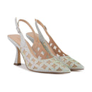 Strieborné (plata/silver) sandále Menbur. 