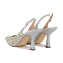 Strieborné (plata/silver) sandále Menbur. 