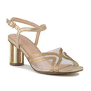 Dámske sandále Menbur v zlatom odtieni. 