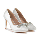 Lodičky Menbur v striebornom odtieni. 